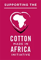 Unterstützt Cotton made in Africa Logo